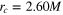 ${{r}_{c}}=2.60M$