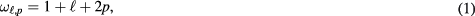 Equation (1)