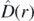 $\hat{D}\left(r\right)$