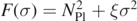 $F(\sigma )={N}_{\text{Pl}}^{2}+\xi {\sigma }^{2}$