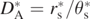 ${D}_{\mathrm{A}}^{{\ast}}={r}_{\mathrm{s}}^{{\ast}}/{\theta }_{\mathrm{s}}^{{\ast}}$