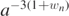 ${a}^{-3(1+{w}_{n})}$