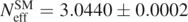${N}_{\text{eff}}^{\text{SM}}=3.0440{\pm}0.0002$