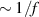 $\sim 1/f$