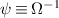 $\psi \equiv \Omega^{-1}$