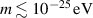 $m\lesssim 10^{-25}\,\textrm{eV}$
