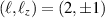 $(\ell,\ell_z) = (2,\pm1)$
