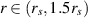 $r\in(r_s,1.5r_s)$
