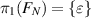 $\pi_1(F_N) = \{\varepsilon\}$