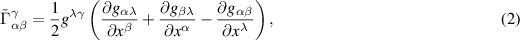 Equation (2)