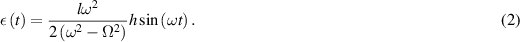Equation (2)