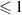$\unicode{x2A7D}1$