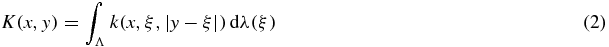 Equation (2)