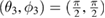 $(\theta_3, \phi_3)=(\frac{\pi}{2}, \frac{\pi}{2})$