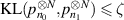 $\textrm{KL}(p_{n_0}^{\otimes N},p_{n_1}^{\otimes N})\unicode{x2A7D}\zeta$