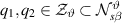 $q_{1},q_{2} \in \mathcal{Z}_{\vartheta} \subset \mathcal{N}_{s \beta}^{\vartheta}$