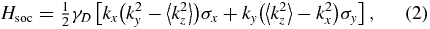 Equation (2)