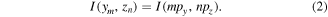 Equation (2)