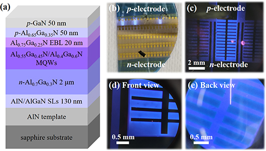 Current crowding in deep ultraviolet light-emitting diodes with fish ...