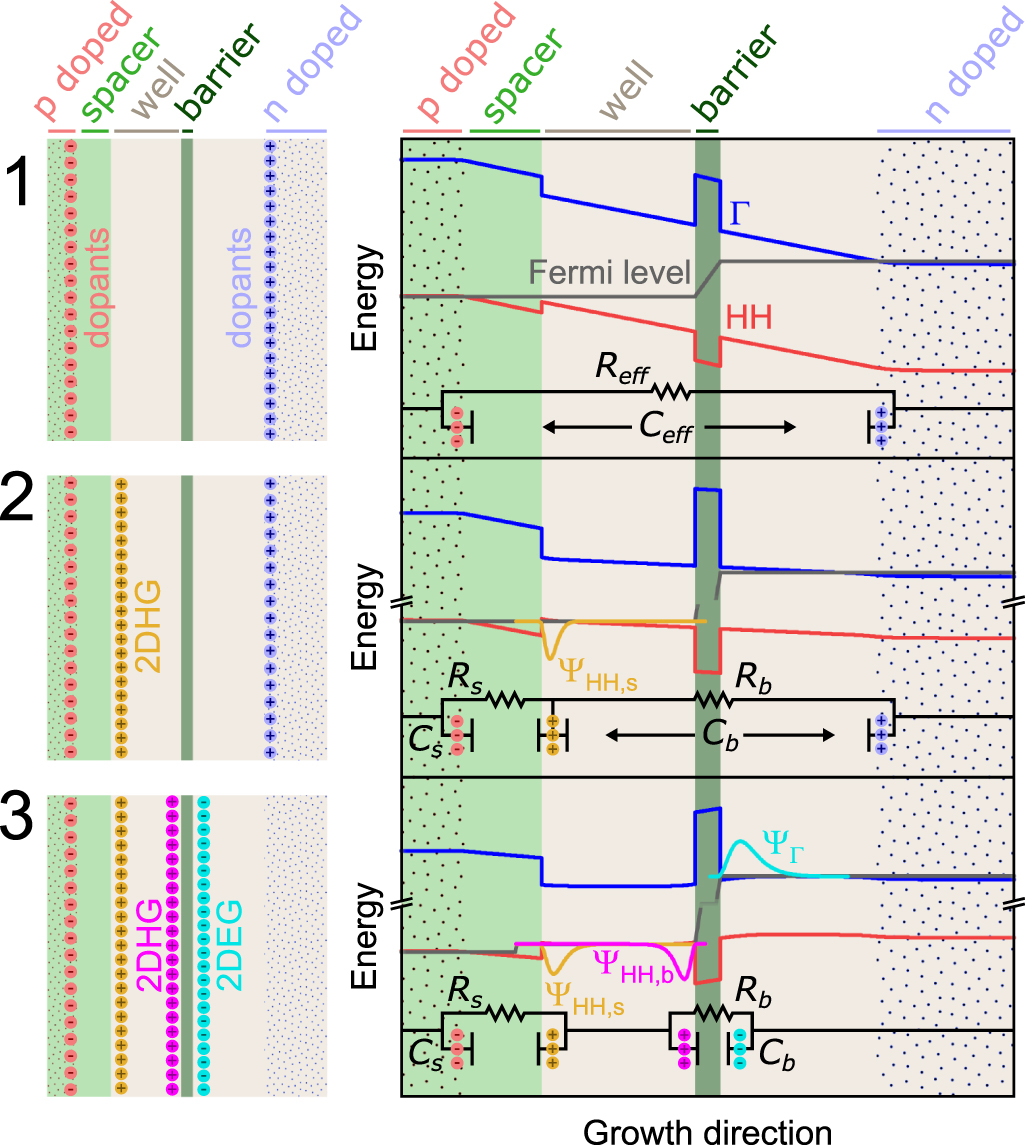 Charge transfer dynamics in an electron-hole bilayer device ...