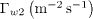 $\Gamma _{w2} \left( {{\rm{m}}^{ - {\rm{2}}} \,{\rm{s}}^{ - {\rm{1}}} } \right)$