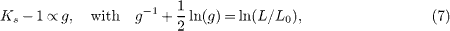 Equation (7)