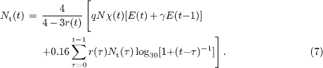 Equation (7)