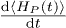 $\frac{\text{d}\langle H_P(t) \rangle}{\text{d}t}$
