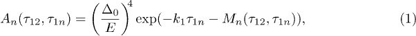 Equation (1)