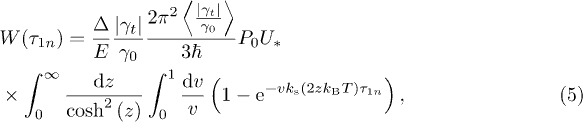 Equation (5)