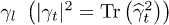 $\gamma_{l}\ \left(|\gamma_{t}|^2=\text{Tr}\left(\widehat{\gamma}_{t}^2\right)\right)$