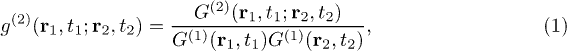 Equation (1)