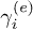 $\gamma_{i}^{(e)}$
