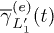$\overline{\gamma}^{(e)}_{L_1^{\prime}}(t)$