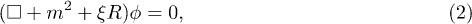 Equation (2)