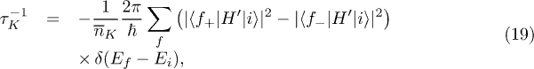 Equation (19)