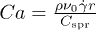 $Ca= \frac{\rho \nu_0 \dot{\gamma} r}{C_\mathrm{spr}}$