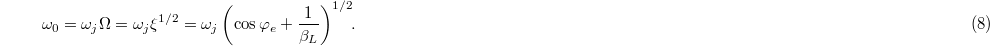 Equation (8)