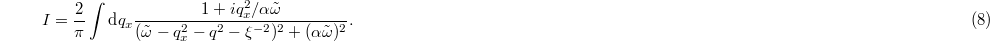 Equation (8)