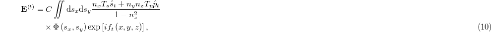 Equation (10)
