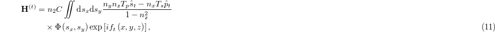 Equation (11)