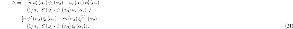 Equation (21)