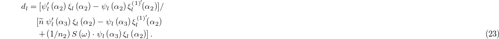 Equation (23)