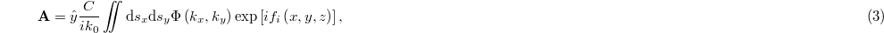 Equation (3)