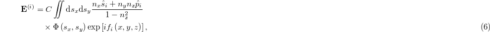 Equation (6)