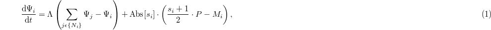 Equation (1)