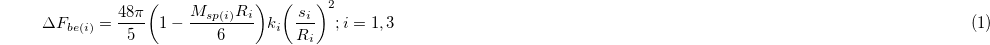 Equation (1)