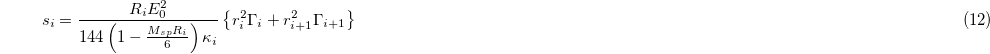 Equation (12)