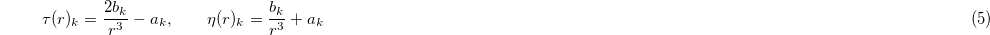 Equation (5)