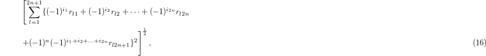Equation (16)